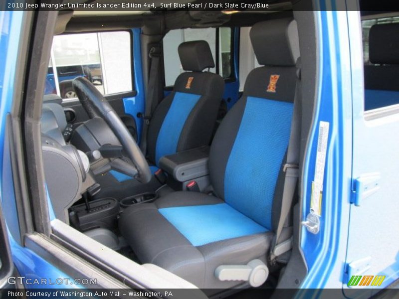 Surf Blue Pearl / Dark Slate Gray/Blue 2010 Jeep Wrangler Unlimited Islander Edition 4x4