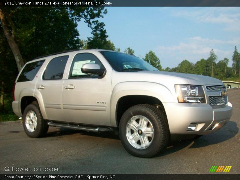 Sheer Silver Metallic / Ebony 2011 Chevrolet Tahoe Z71 4x4