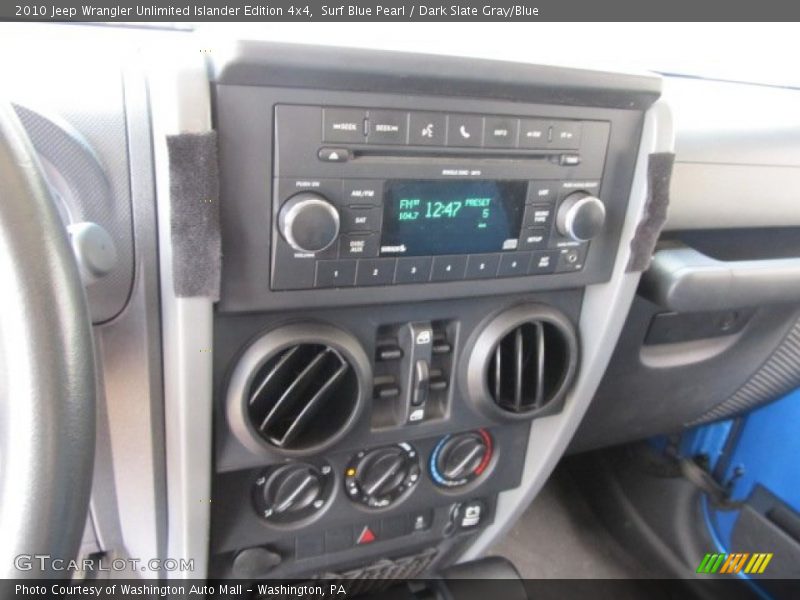 Surf Blue Pearl / Dark Slate Gray/Blue 2010 Jeep Wrangler Unlimited Islander Edition 4x4