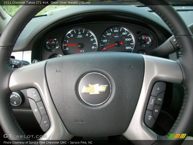 Sheer Silver Metallic / Ebony 2011 Chevrolet Tahoe Z71 4x4