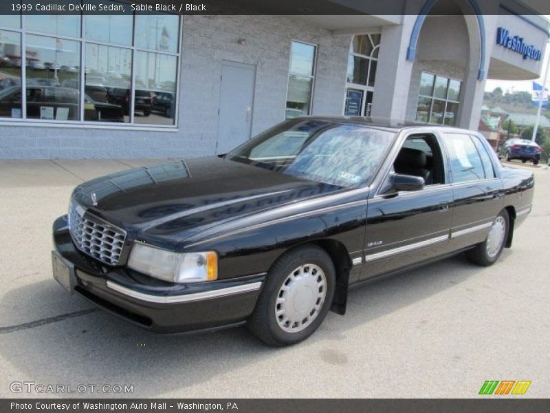 Sable Black / Black 1999 Cadillac DeVille Sedan