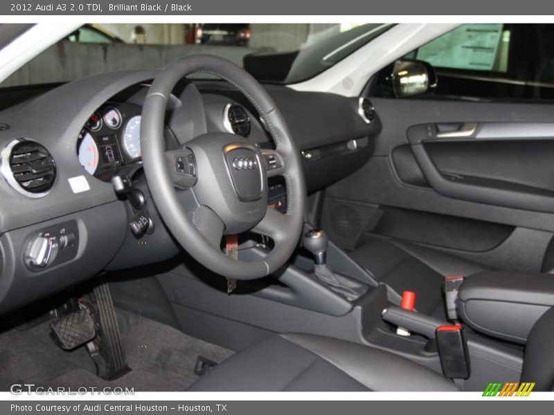 Brilliant Black / Black 2012 Audi A3 2.0 TDI