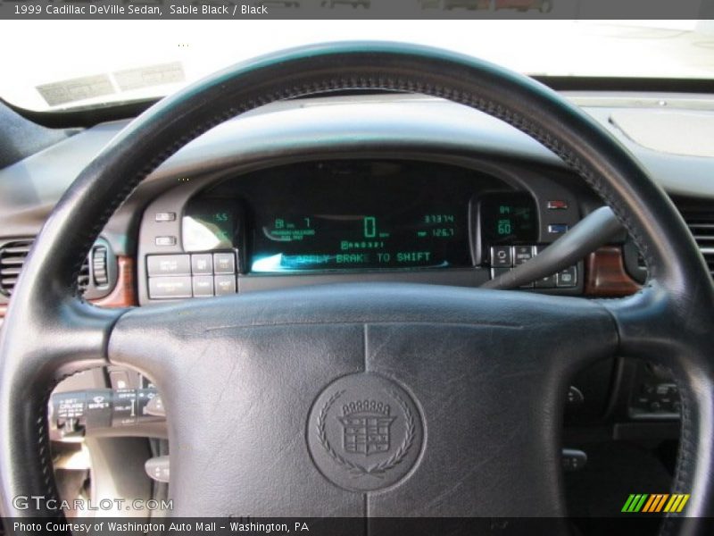 Sable Black / Black 1999 Cadillac DeVille Sedan