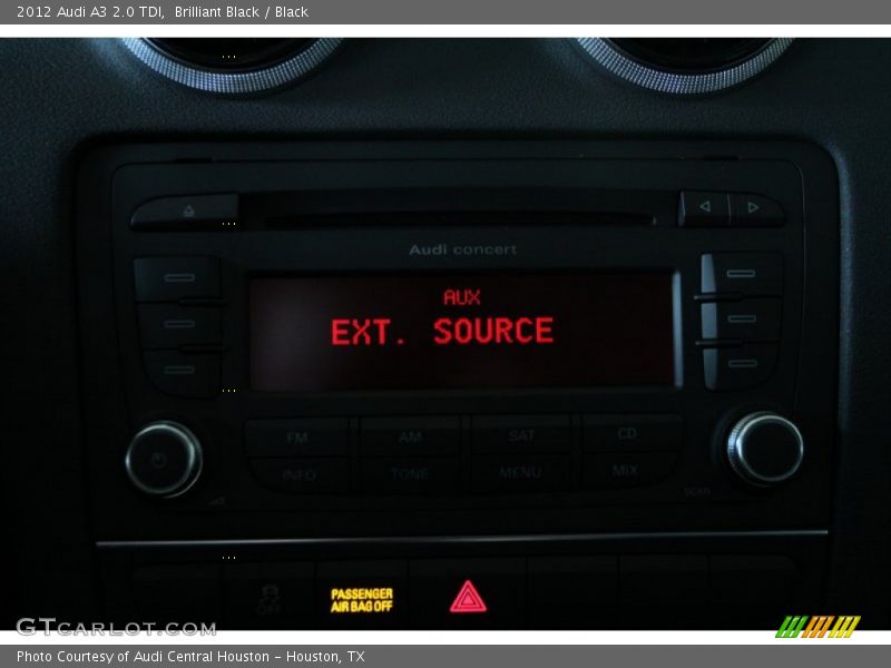 Brilliant Black / Black 2012 Audi A3 2.0 TDI