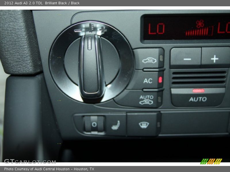 Controls of 2012 A3 2.0 TDI