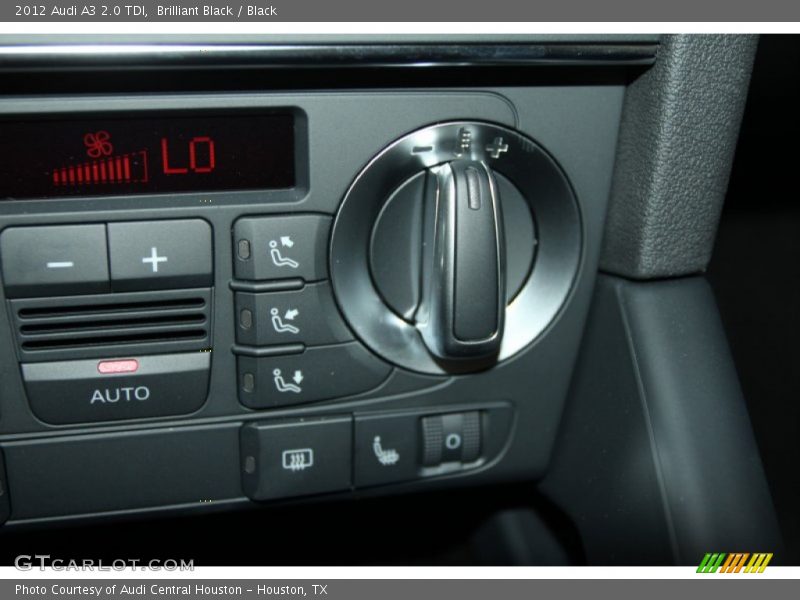 Controls of 2012 A3 2.0 TDI