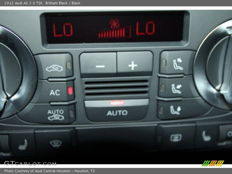 Controls of 2012 A3 2.0 TDI