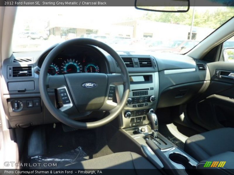 Sterling Grey Metallic / Charcoal Black 2012 Ford Fusion SE