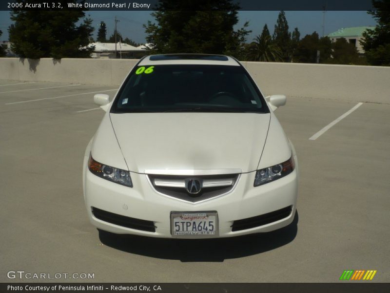 White Diamond Pearl / Ebony 2006 Acura TL 3.2