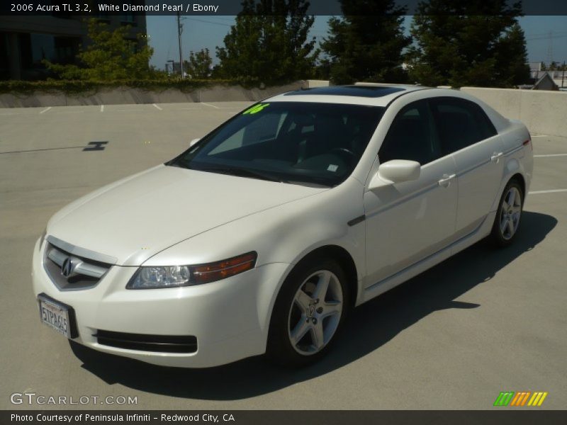 White Diamond Pearl / Ebony 2006 Acura TL 3.2