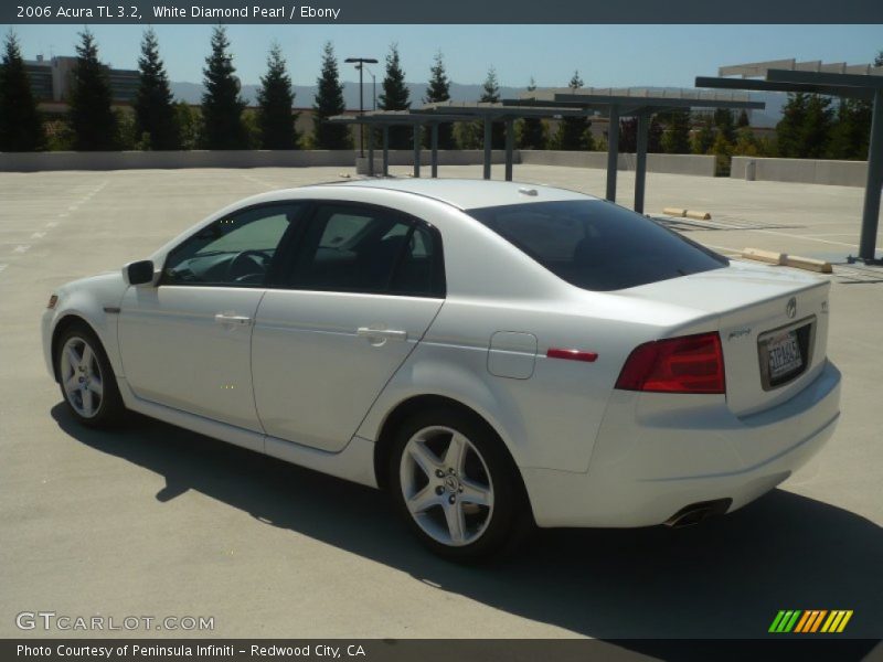 White Diamond Pearl / Ebony 2006 Acura TL 3.2