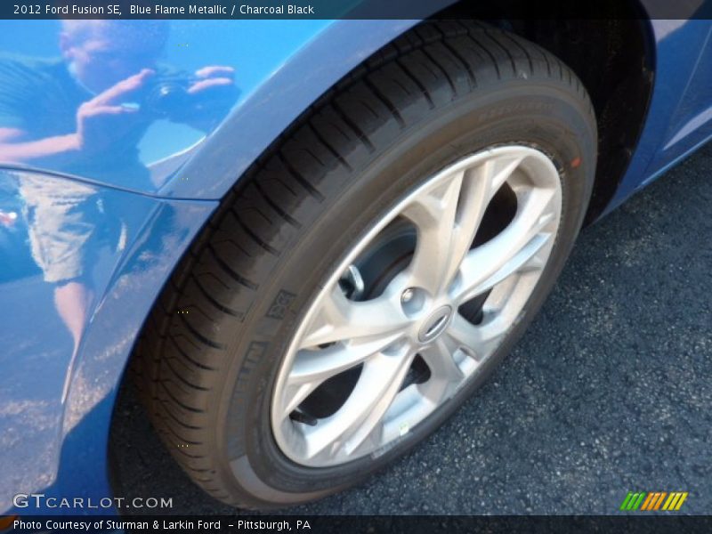 Blue Flame Metallic / Charcoal Black 2012 Ford Fusion SE