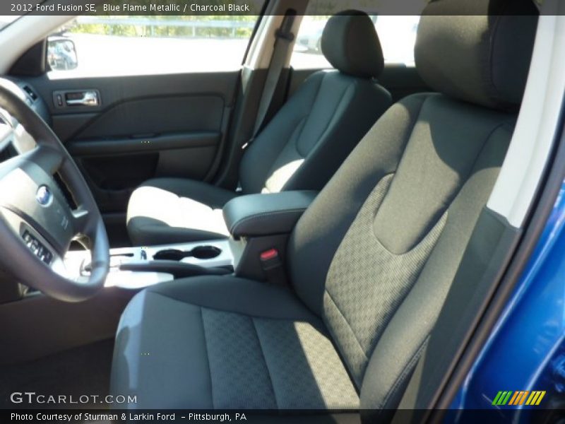 Blue Flame Metallic / Charcoal Black 2012 Ford Fusion SE