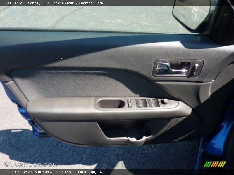 Blue Flame Metallic / Charcoal Black 2012 Ford Fusion SE