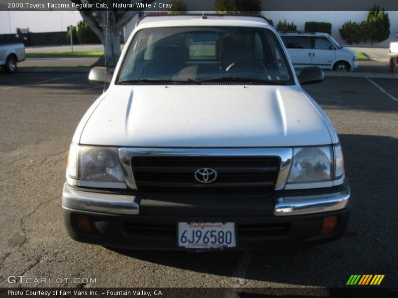Natural White / Gray 2000 Toyota Tacoma Regular Cab