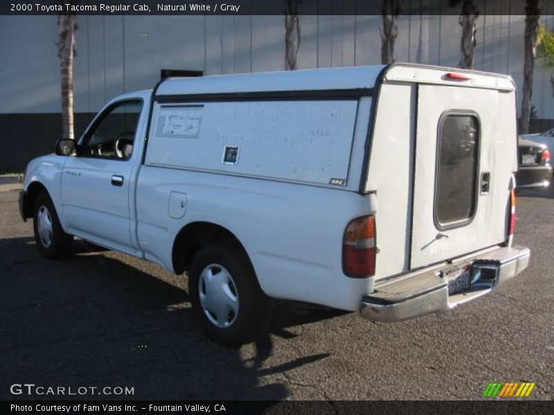 Natural White / Gray 2000 Toyota Tacoma Regular Cab