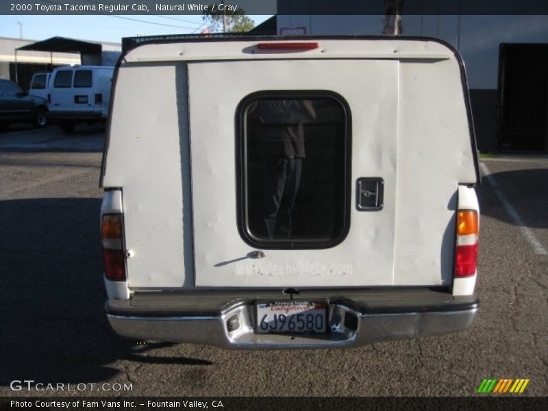 Natural White / Gray 2000 Toyota Tacoma Regular Cab