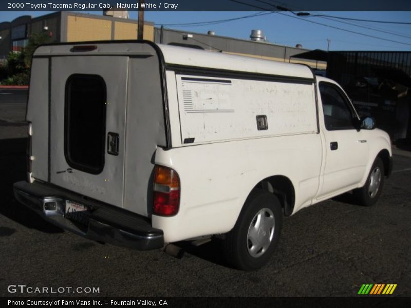 Natural White / Gray 2000 Toyota Tacoma Regular Cab