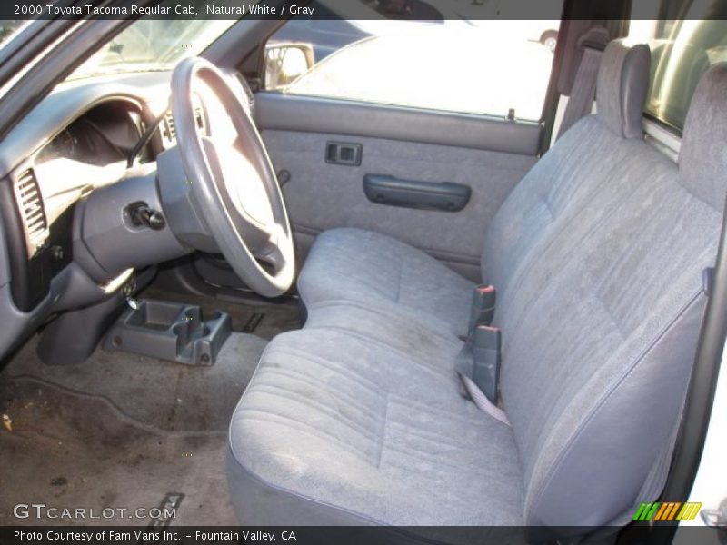Natural White / Gray 2000 Toyota Tacoma Regular Cab
