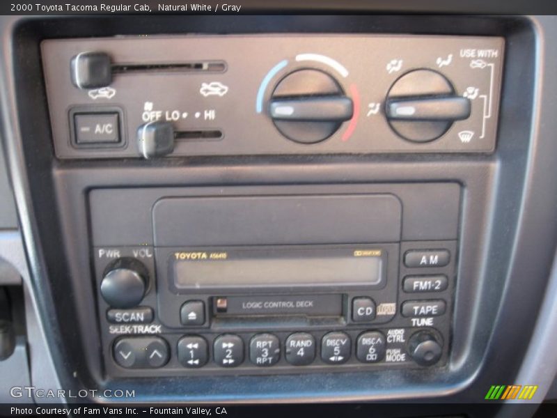 Natural White / Gray 2000 Toyota Tacoma Regular Cab