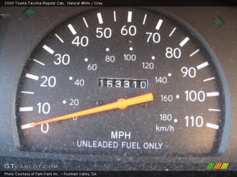 Natural White / Gray 2000 Toyota Tacoma Regular Cab