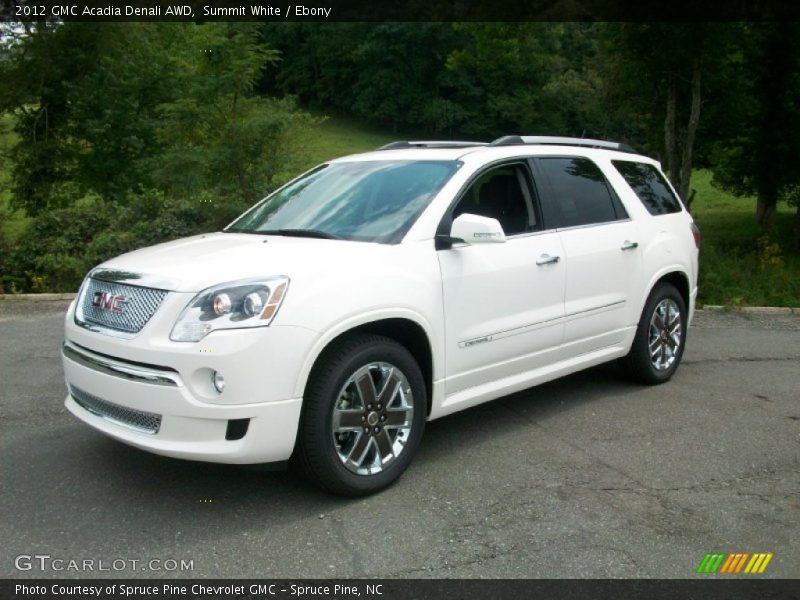 Summit White / Ebony 2012 GMC Acadia Denali AWD