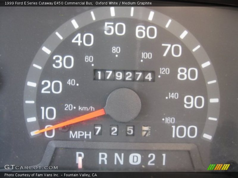 Oxford White / Medium Graphite 1999 Ford E Series Cutaway E450 Commercial Bus