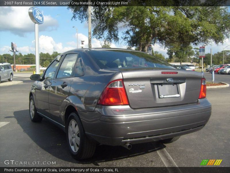 Liquid Grey Metallic / Charcoal/Light Flint 2007 Ford Focus ZX4 SE Sedan