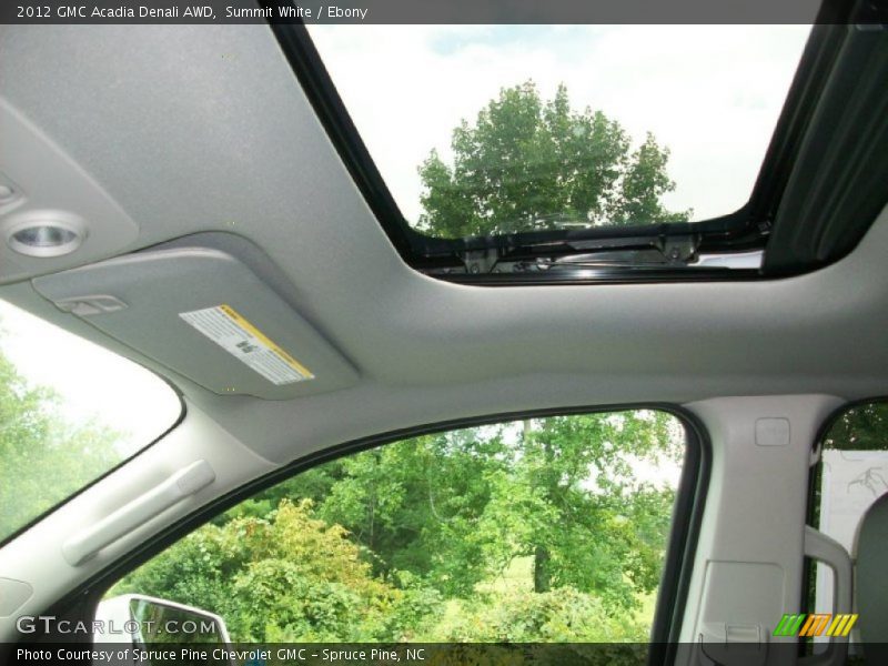 Summit White / Ebony 2012 GMC Acadia Denali AWD