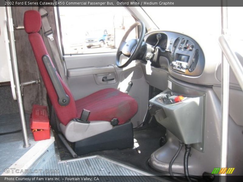 Oxford White / Medium Graphite 2002 Ford E Series Cutaway E450 Commercial Passenger Bus