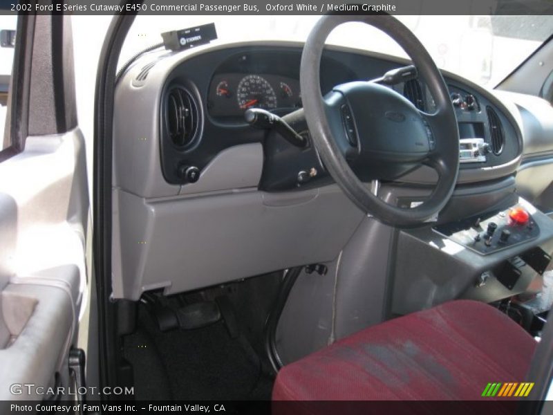 Oxford White / Medium Graphite 2002 Ford E Series Cutaway E450 Commercial Passenger Bus