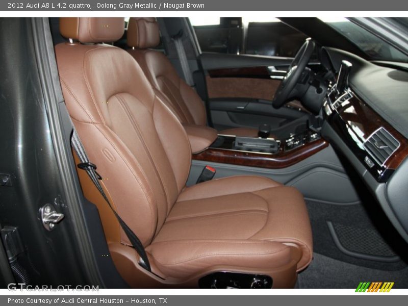 Oolong Gray Metallic / Nougat Brown 2012 Audi A8 L 4.2 quattro