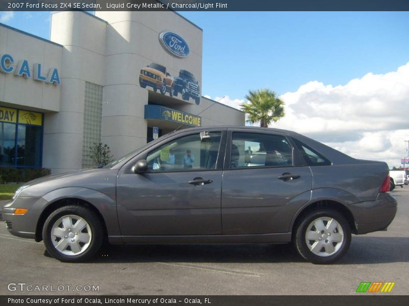 Liquid Grey Metallic / Charcoal/Light Flint 2007 Ford Focus ZX4 SE Sedan