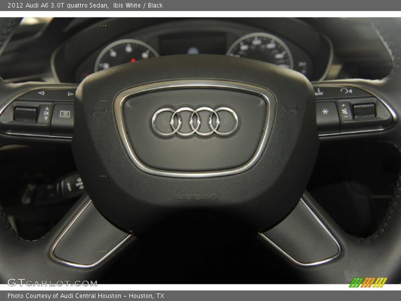 Ibis White / Black 2012 Audi A6 3.0T quattro Sedan