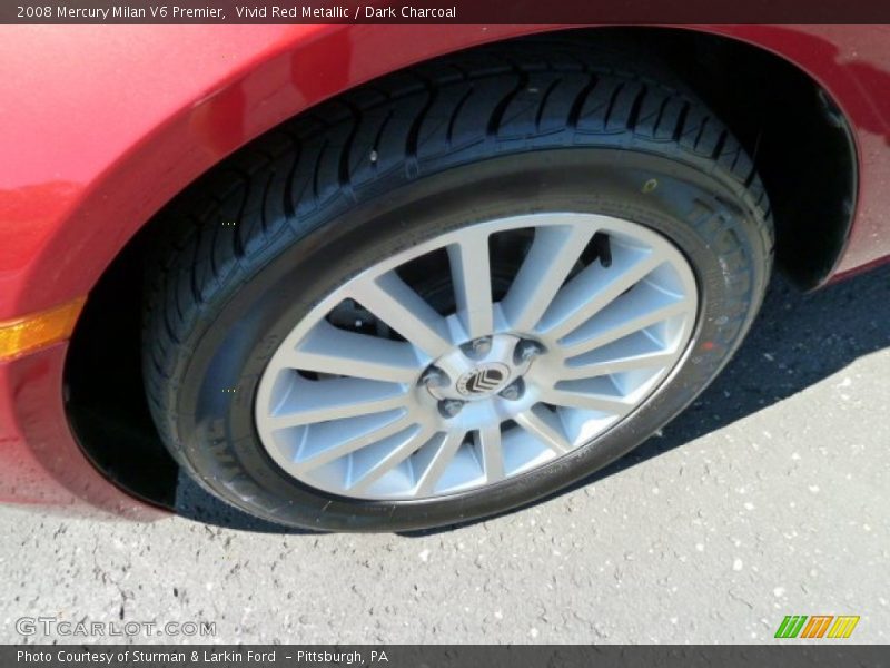 Vivid Red Metallic / Dark Charcoal 2008 Mercury Milan V6 Premier