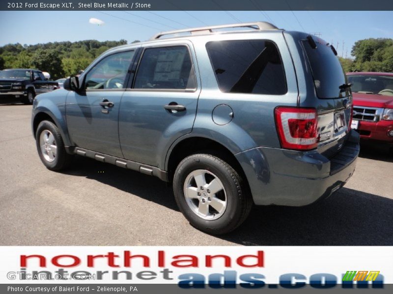 Steel Blue Metallic / Stone 2012 Ford Escape XLT