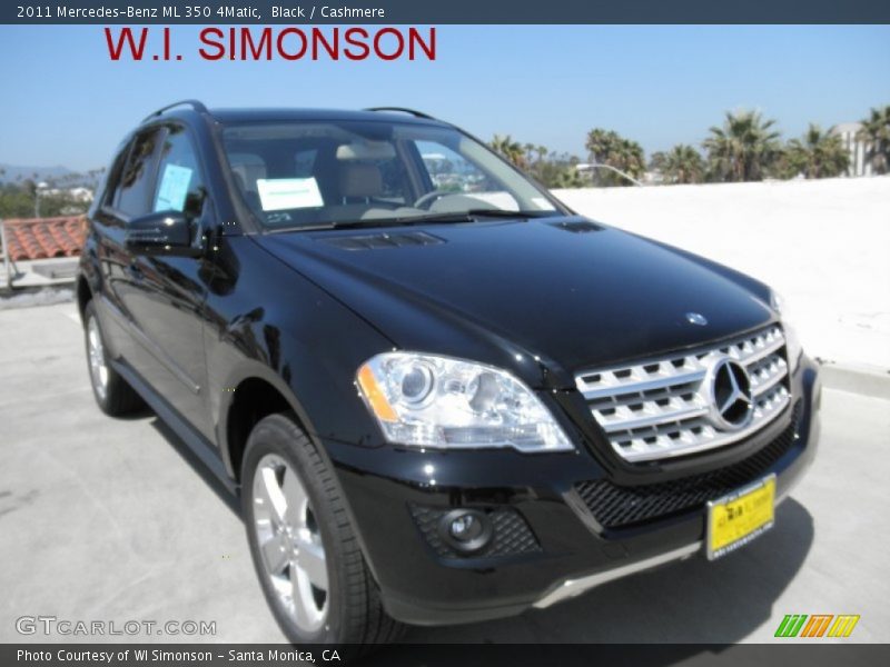 Black / Cashmere 2011 Mercedes-Benz ML 350 4Matic