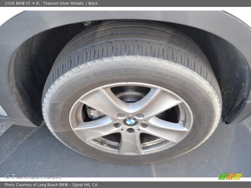 Titanium Silver Metallic / Black 2008 BMW X5 4.8i
