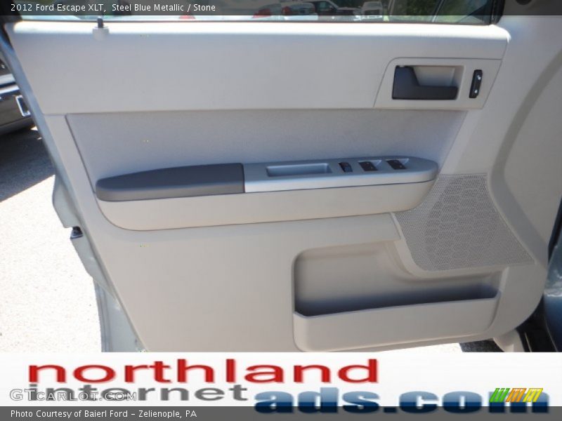 Steel Blue Metallic / Stone 2012 Ford Escape XLT