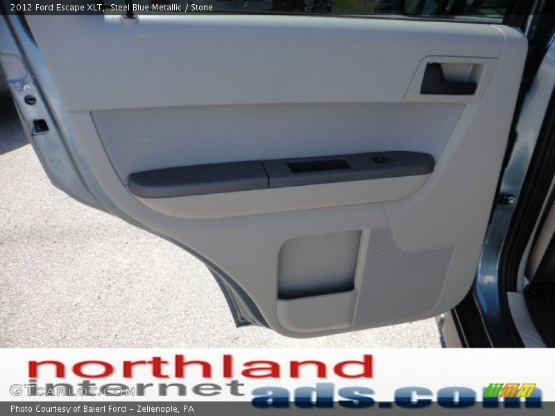 Steel Blue Metallic / Stone 2012 Ford Escape XLT