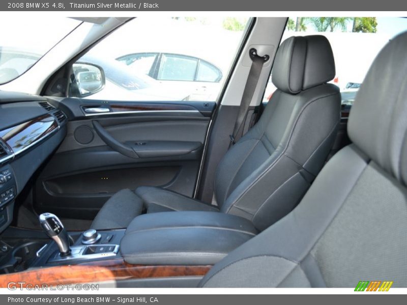 Titanium Silver Metallic / Black 2008 BMW X5 4.8i