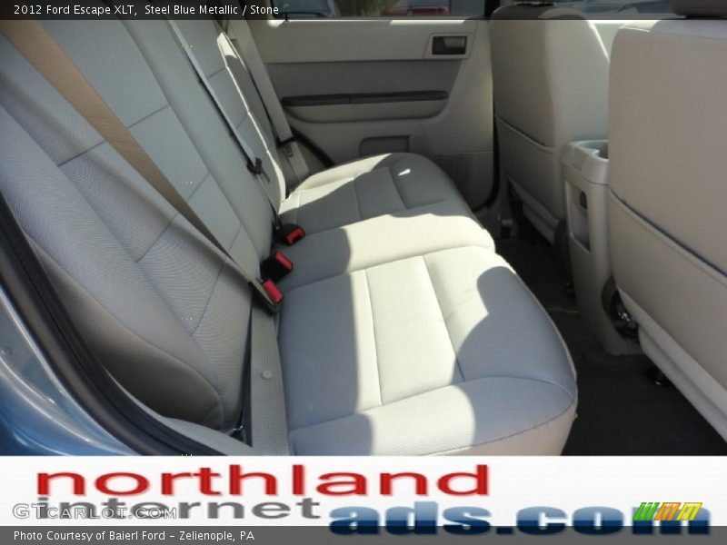 Steel Blue Metallic / Stone 2012 Ford Escape XLT