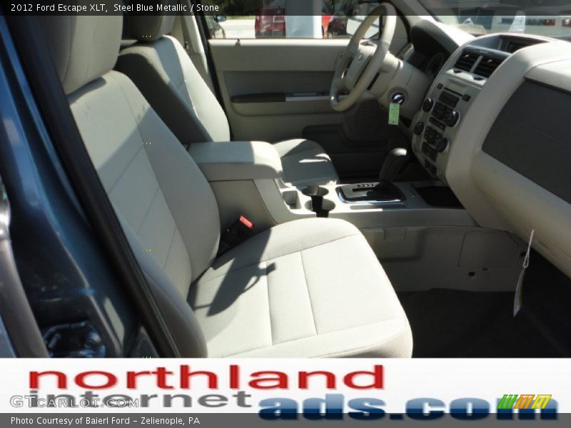 Steel Blue Metallic / Stone 2012 Ford Escape XLT