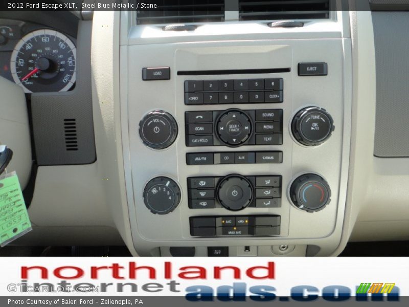 Steel Blue Metallic / Stone 2012 Ford Escape XLT