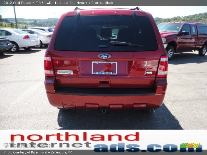 Toreador Red Metallic / Charcoal Black 2012 Ford Escape XLT V6 4WD