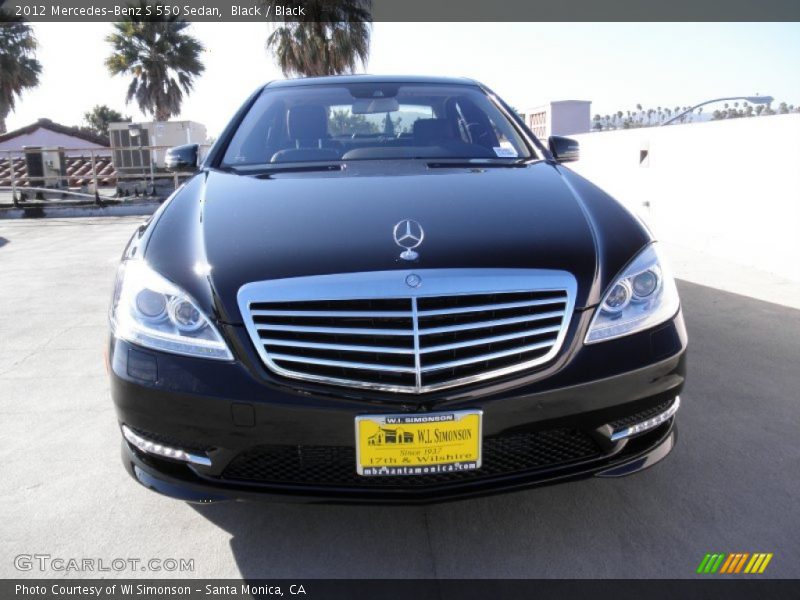 Black / Black 2012 Mercedes-Benz S 550 Sedan