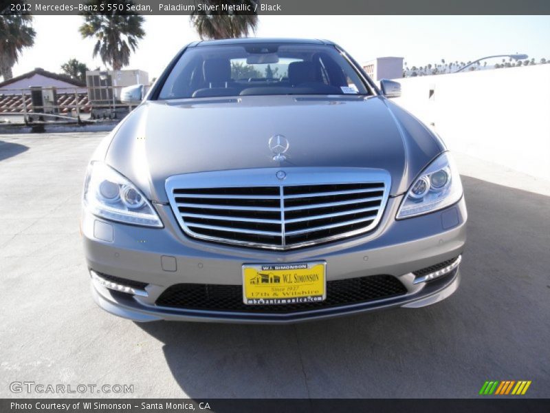 Paladium Silver Metallic / Black 2012 Mercedes-Benz S 550 Sedan