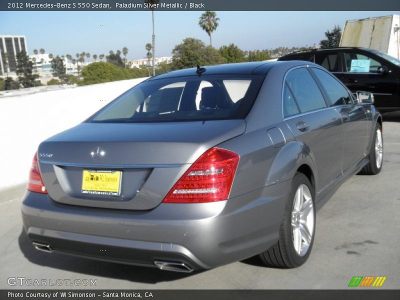 Paladium Silver Metallic / Black 2012 Mercedes-Benz S 550 Sedan