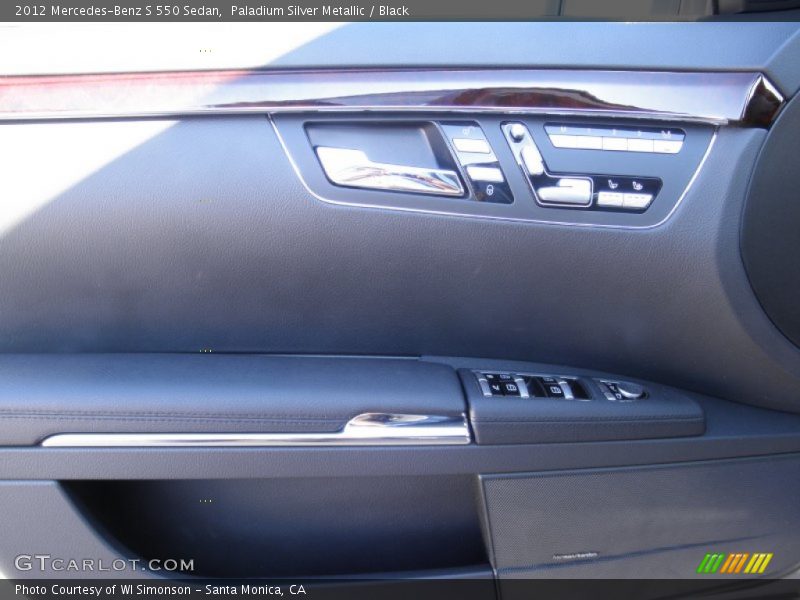 Paladium Silver Metallic / Black 2012 Mercedes-Benz S 550 Sedan
