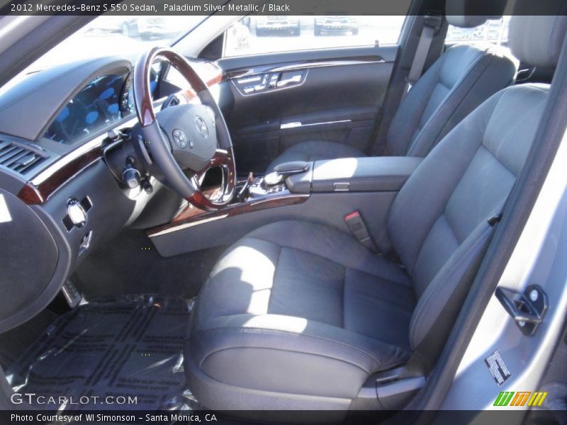 Paladium Silver Metallic / Black 2012 Mercedes-Benz S 550 Sedan